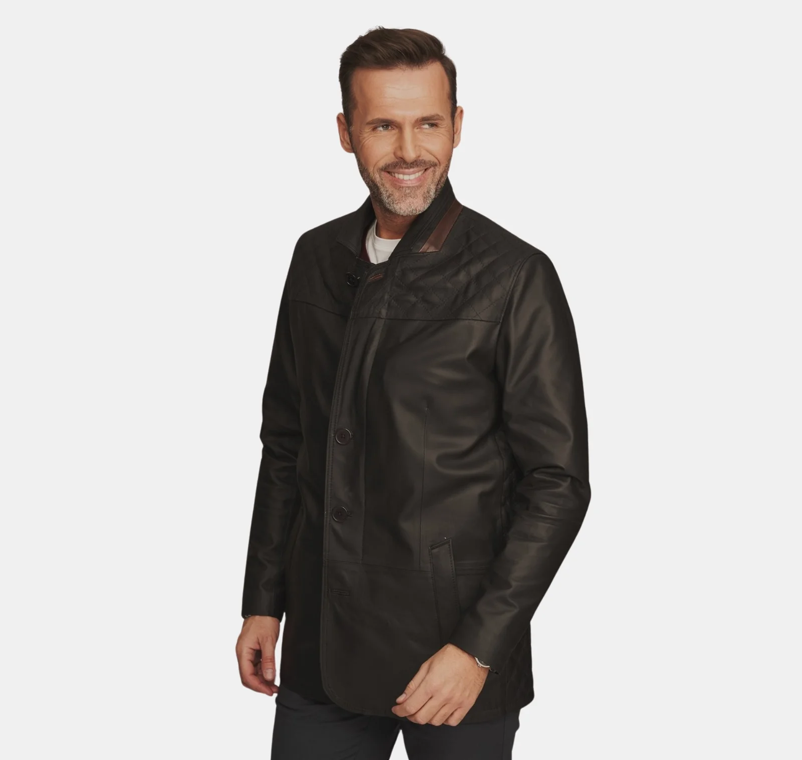 Zephyr Men's Soft Leather Jacket - Image 5