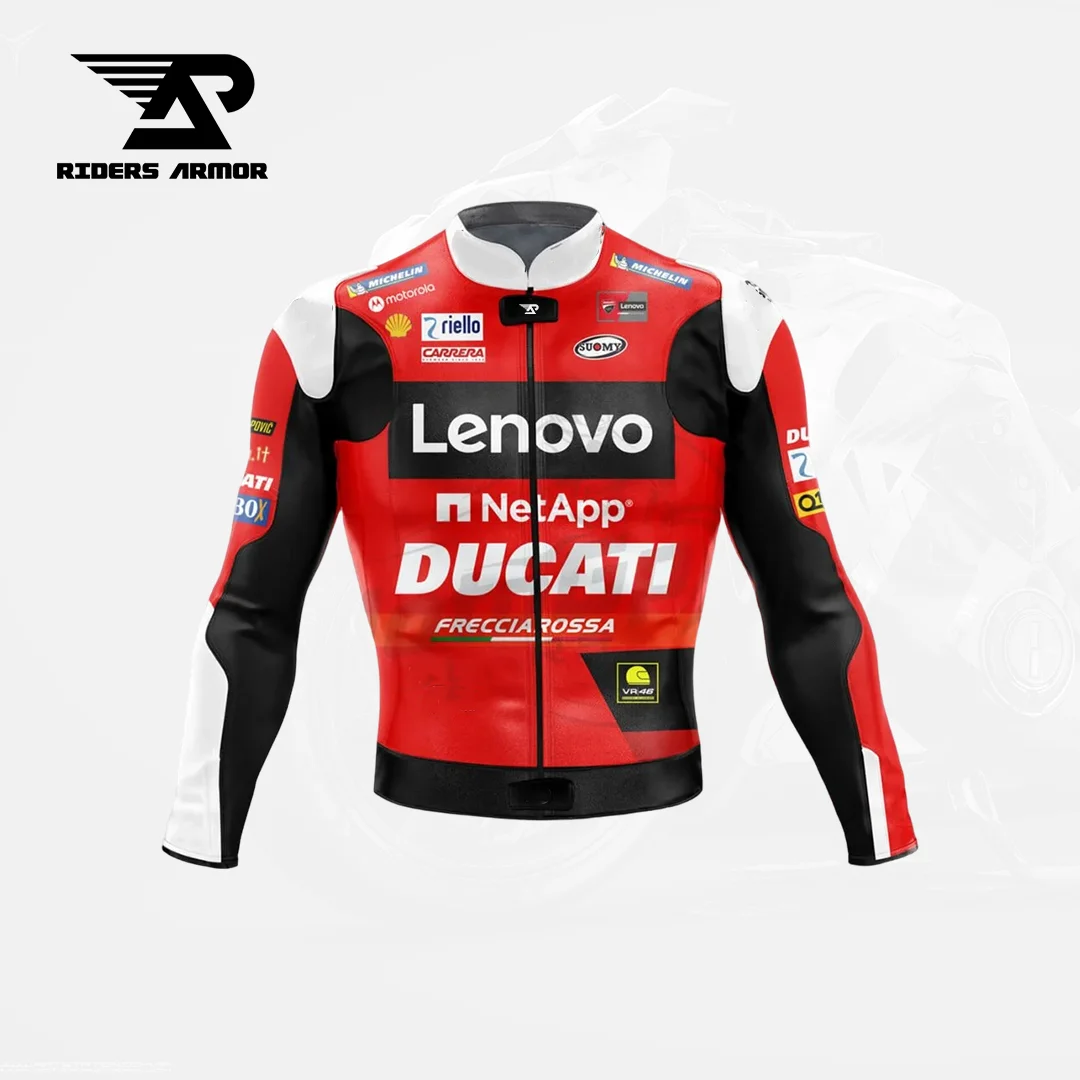 Francesco Bagnaia Ducati Biker Racing Leather Suit - Image 3