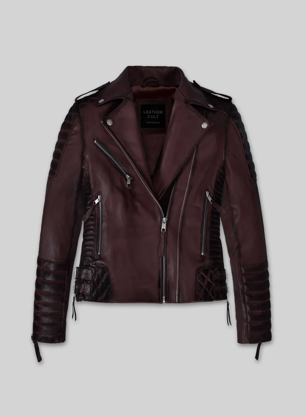 Riders Armor EmberWine Women’s Burnt Wine Leather Jacket