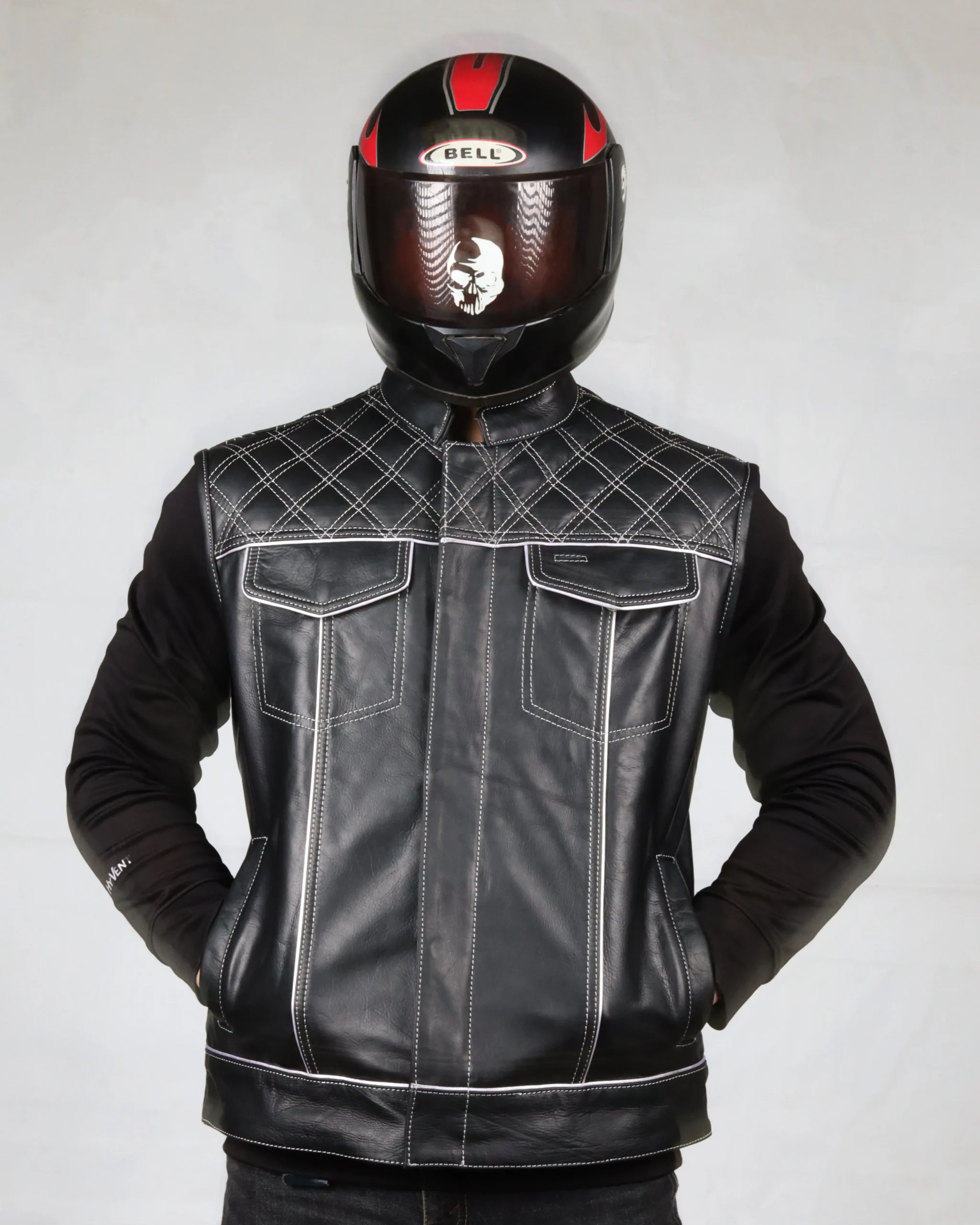 Riders Armor PolarQuilt Leather Vest – Men’s Edition